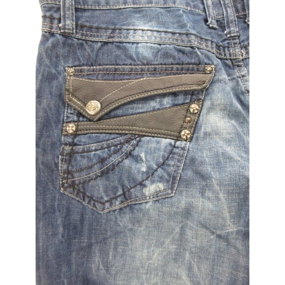 VINTAGE Pepe Jeans 40X32 Hip Hop Loose Baggy Distressed Y2K Flap Pocket - Picture 10 of 13